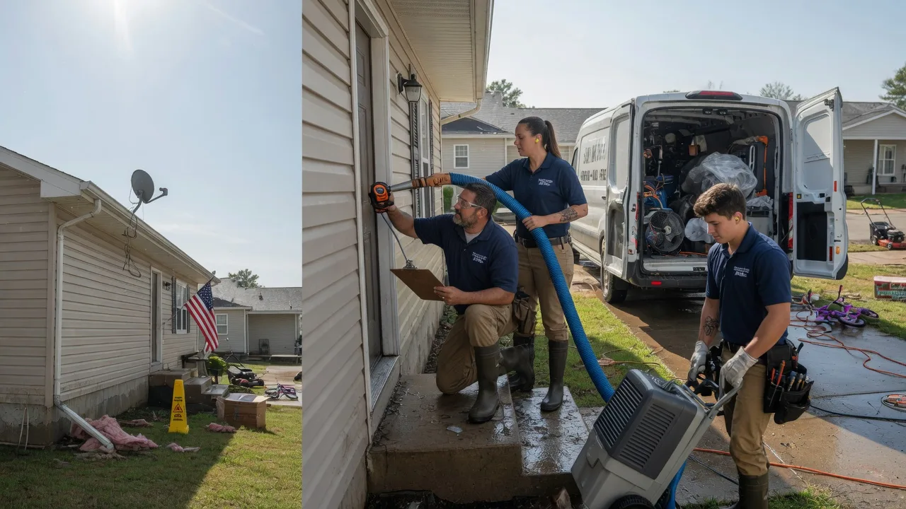 Ceiling Water Damage Restoration in Woodland, IL near me
